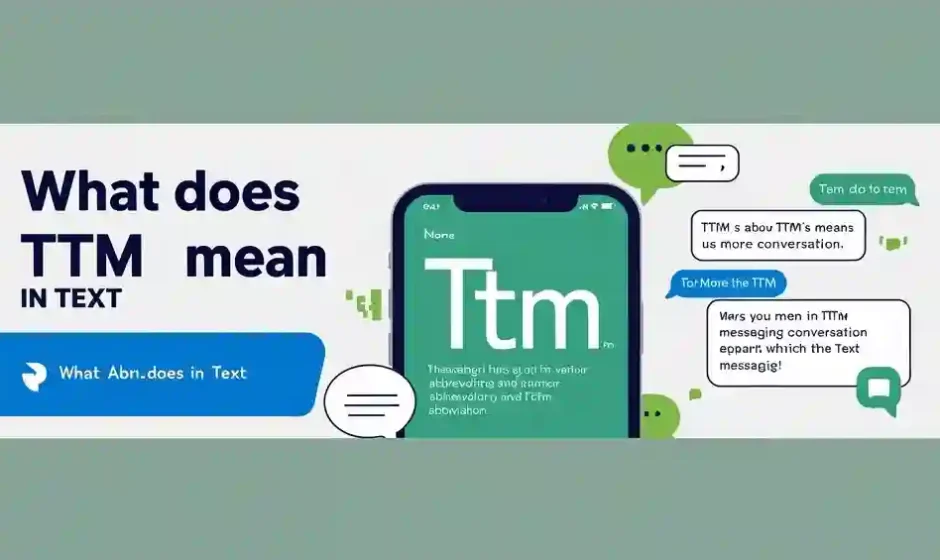 What Does TTM Mean in Text